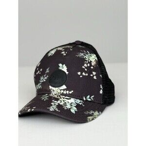 Dakine Trucker Surf Hat Women Black Floral Mesh Adjustable